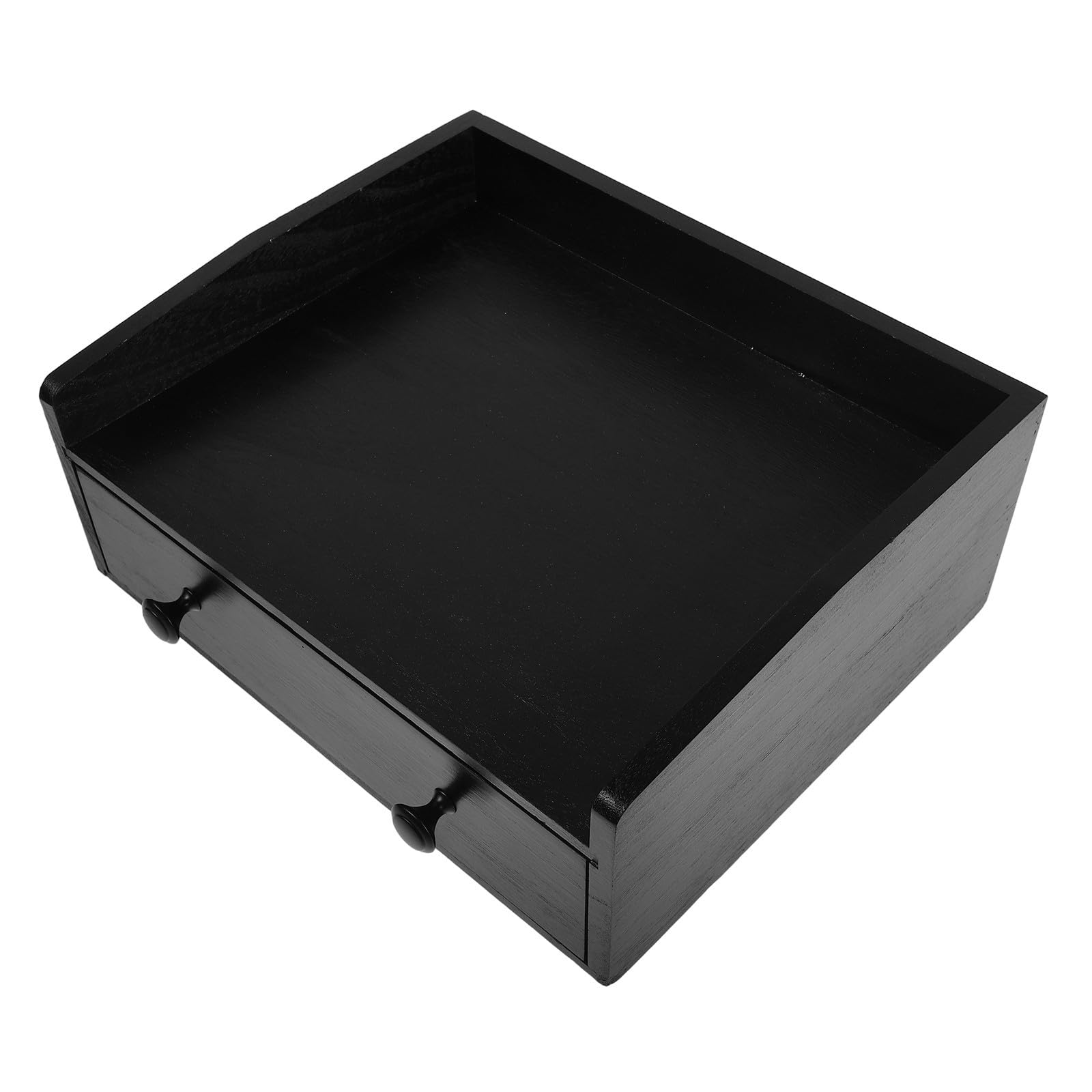 Organizador Negro de Madera de Cajones Cápsulas para Café