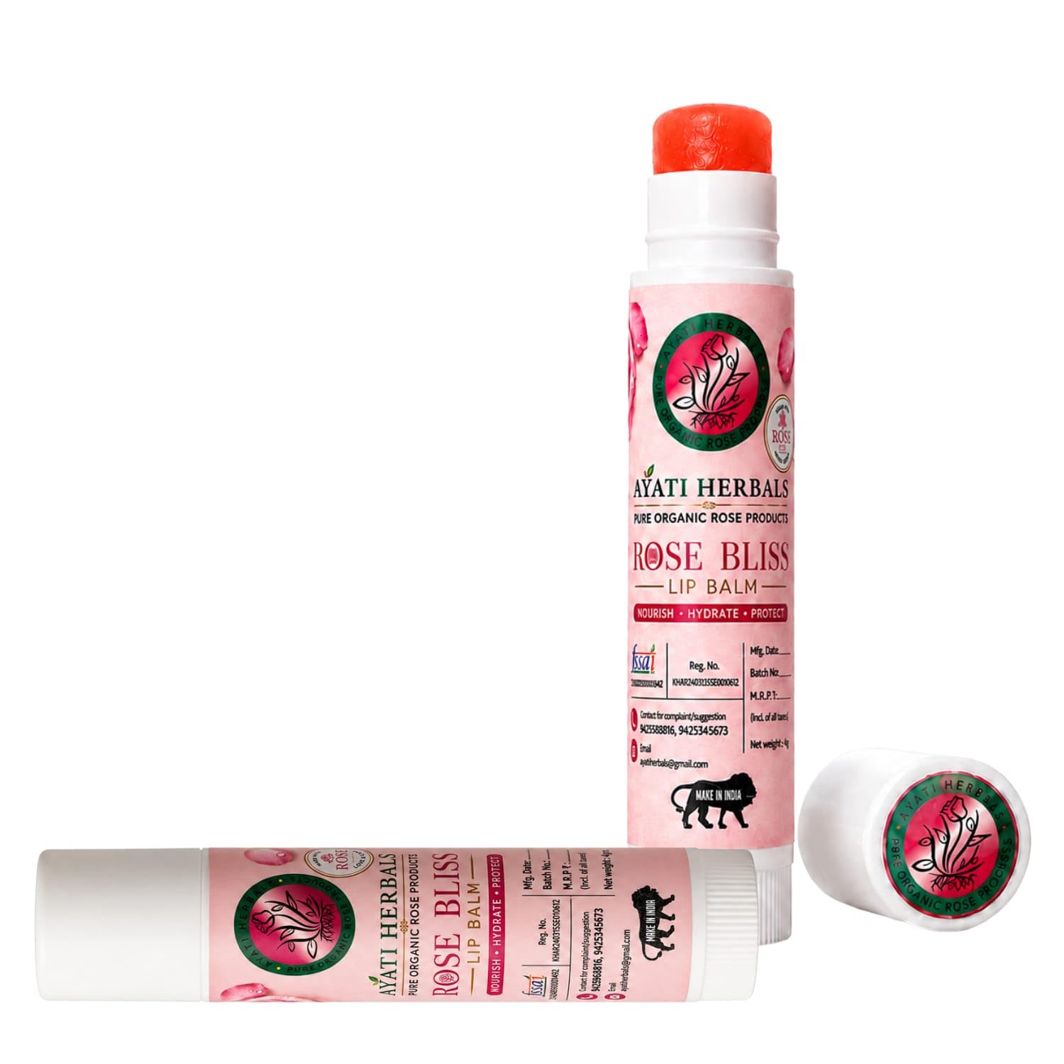 Organic Rose Lip Balm with Vitamin E & Botanical Oils | Handmade lip balm with organic rose extract, botanical oils & Vitamin E for everyday lip care.-image-21