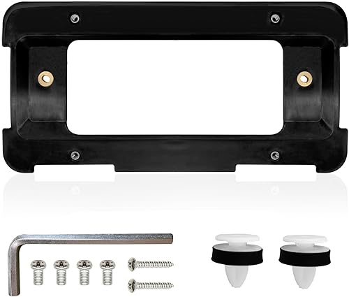 Rear License Plate Frame Bracket Holder Mount Compatible with BMW 2005-2021, BMW 123456 Series, 328i 323i 528i M3, 2002-2019 Mini Cooper,