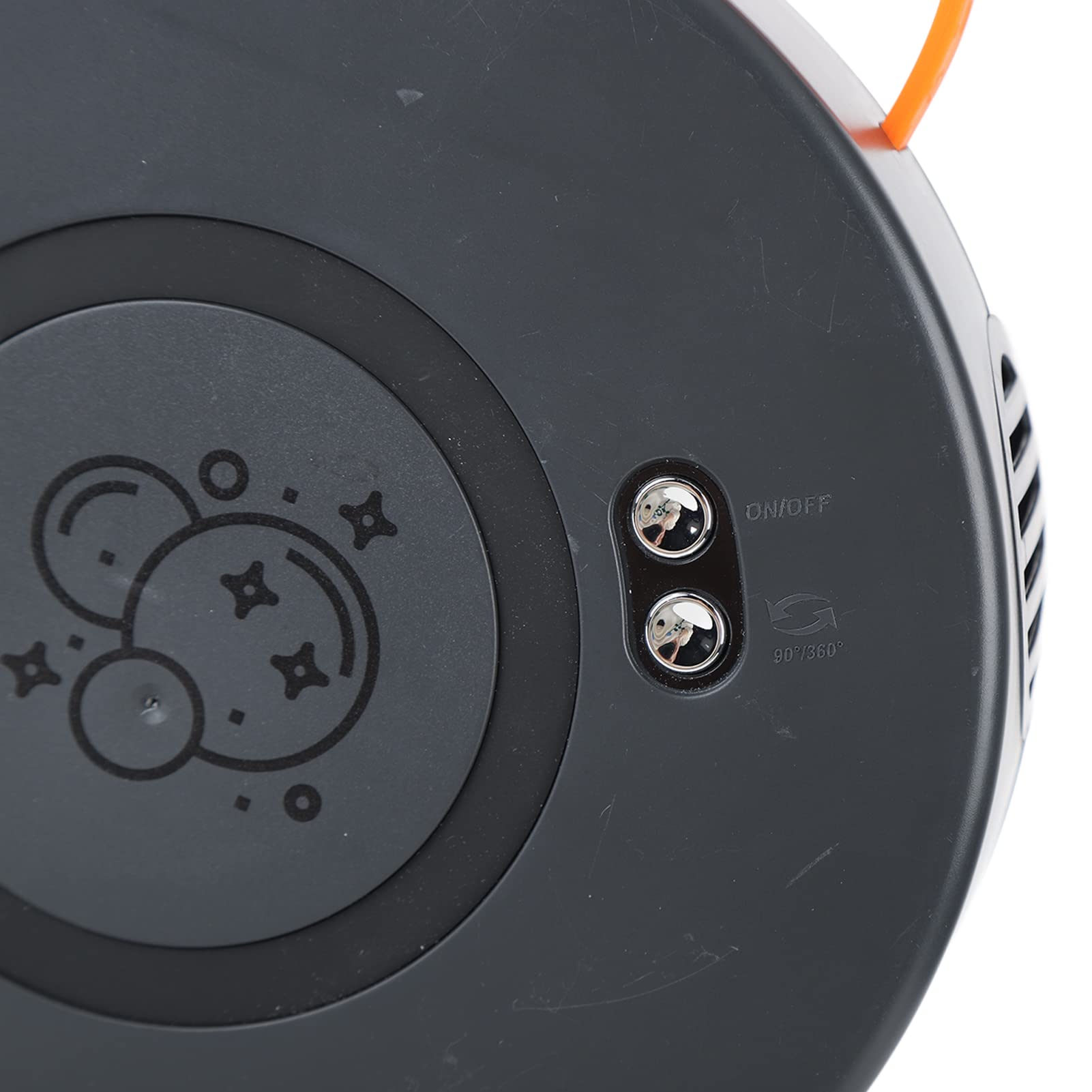Topiky Automatische Seifenblasenmaschine, 360-Grad-Rotationsblasengebläse, für und Kleinkinder, Wiederaufladbar über USB, Spielzeug für Geburtstagsfeiern Im Freien (Black)