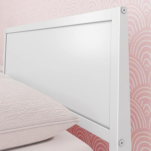 Miniatura 5 de Max & Lily Cama Full, Marco de Cama Full de Madera Maciza con Cabecera de Panel, Cama Full para Niños con Soporte de Listones de Madera, No Necesita