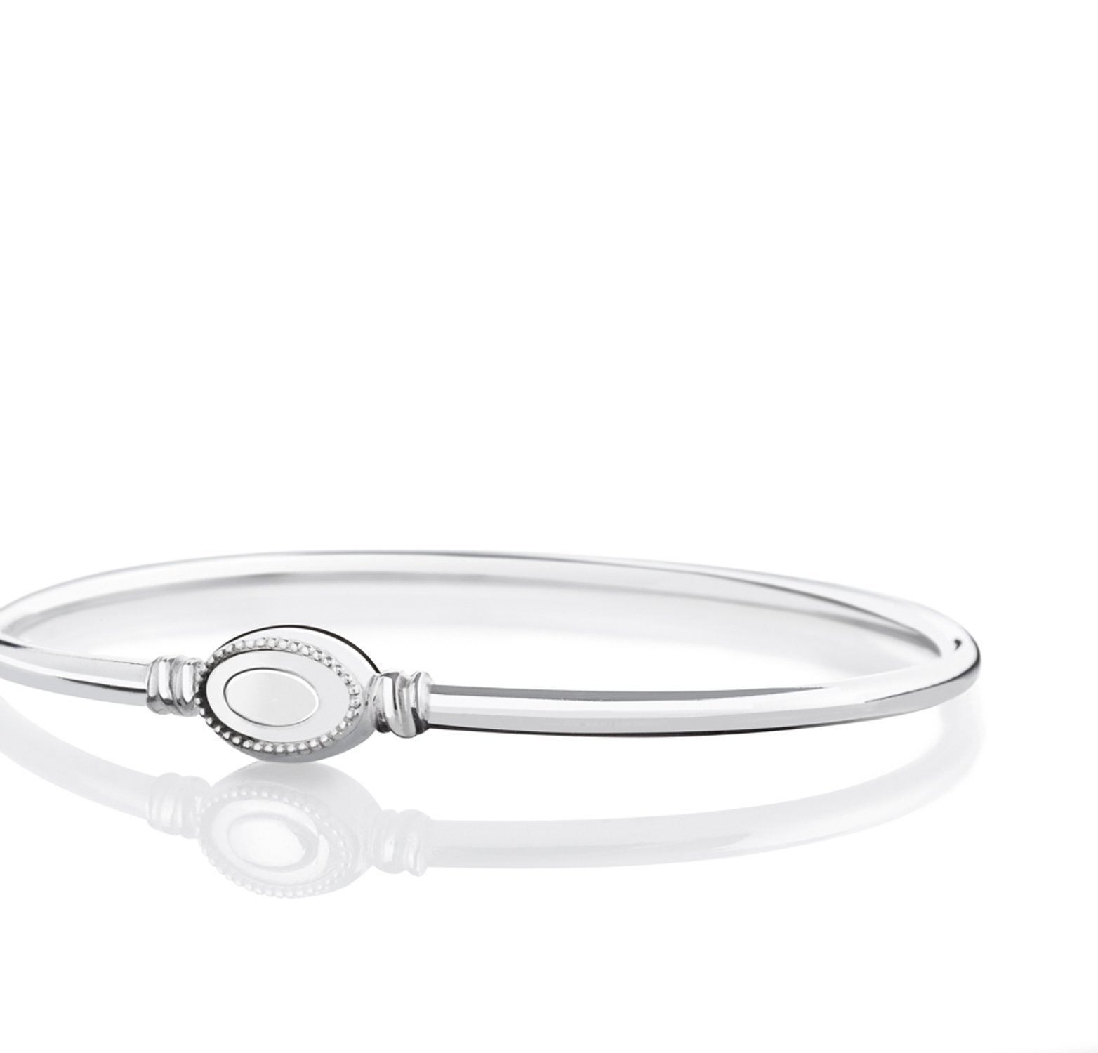 Authentic Oval Touch Bracelet - Polished in Large (7.48 Inches)