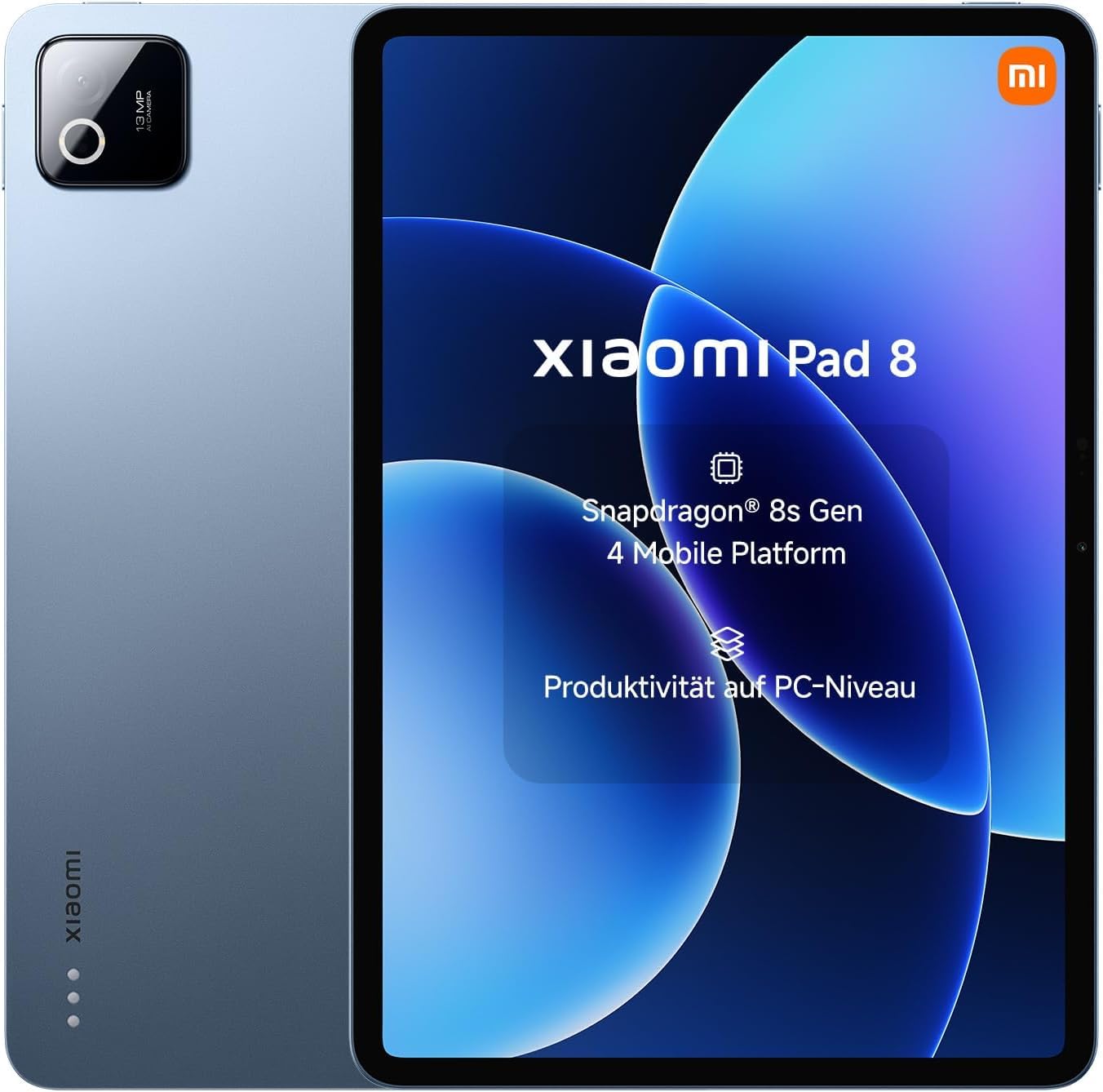 XIAOMI Pad 8 Ai WiFi Version Global (No Calls or Text) 11.2 inches 3.2K 144Hz 9200mAh Four Speakers 13 Mp Model 25097RP43G (Blue, 256GB + 12GB)