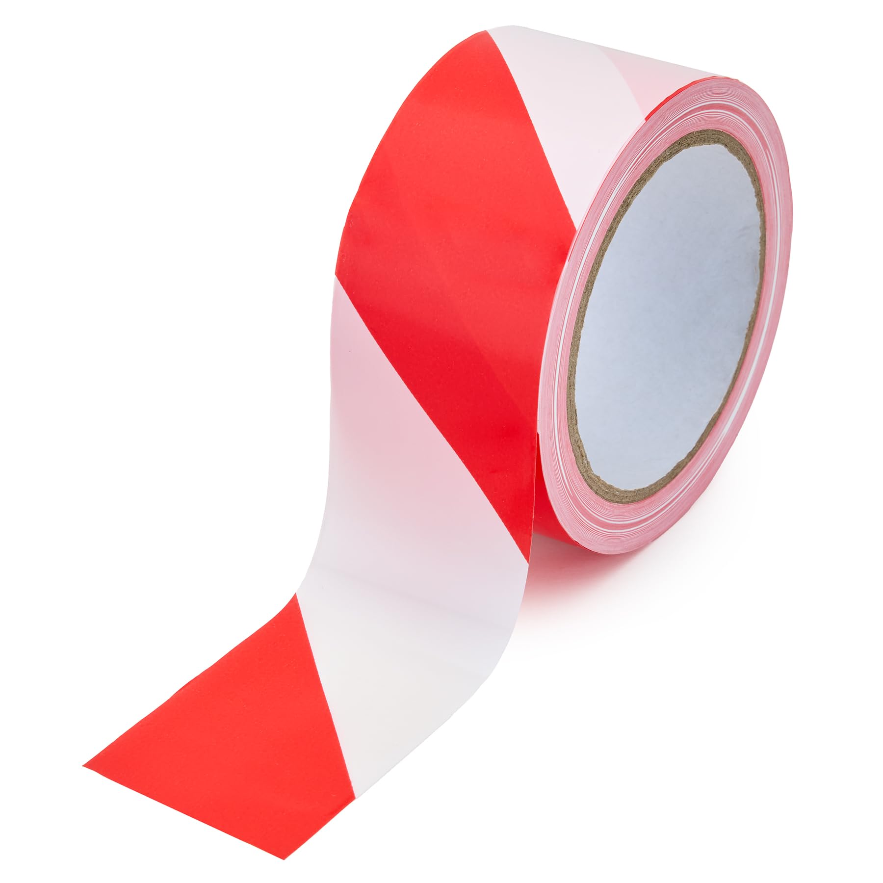 Rubalise Rouge et Blanc 50mm x 100m Ruban de Balisage Chantier LDPE Haute Visibilité