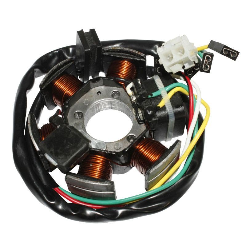 cyclingcolors lichtmaschine Stator Zündung Motor Motorrad Roller Moped kompatibel mit am6 minarelli aprilia 50 rs mbk xlimit rieju rr yamaha dtr 80w sans platine