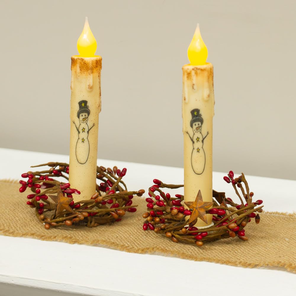 Bougies La Francaise - Christmas Tree Candle - Made in Tunisia, Beige Color, +/- 60-Hour Burn Time - 3.94 x 5.51 inches