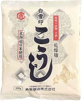 ノーカウント　2袋　　国産　麹　酵母　美肌　美白 Amazon.co.jp: 白雪印 こうじ 乾燥麹 200g×2入 北海道米使用