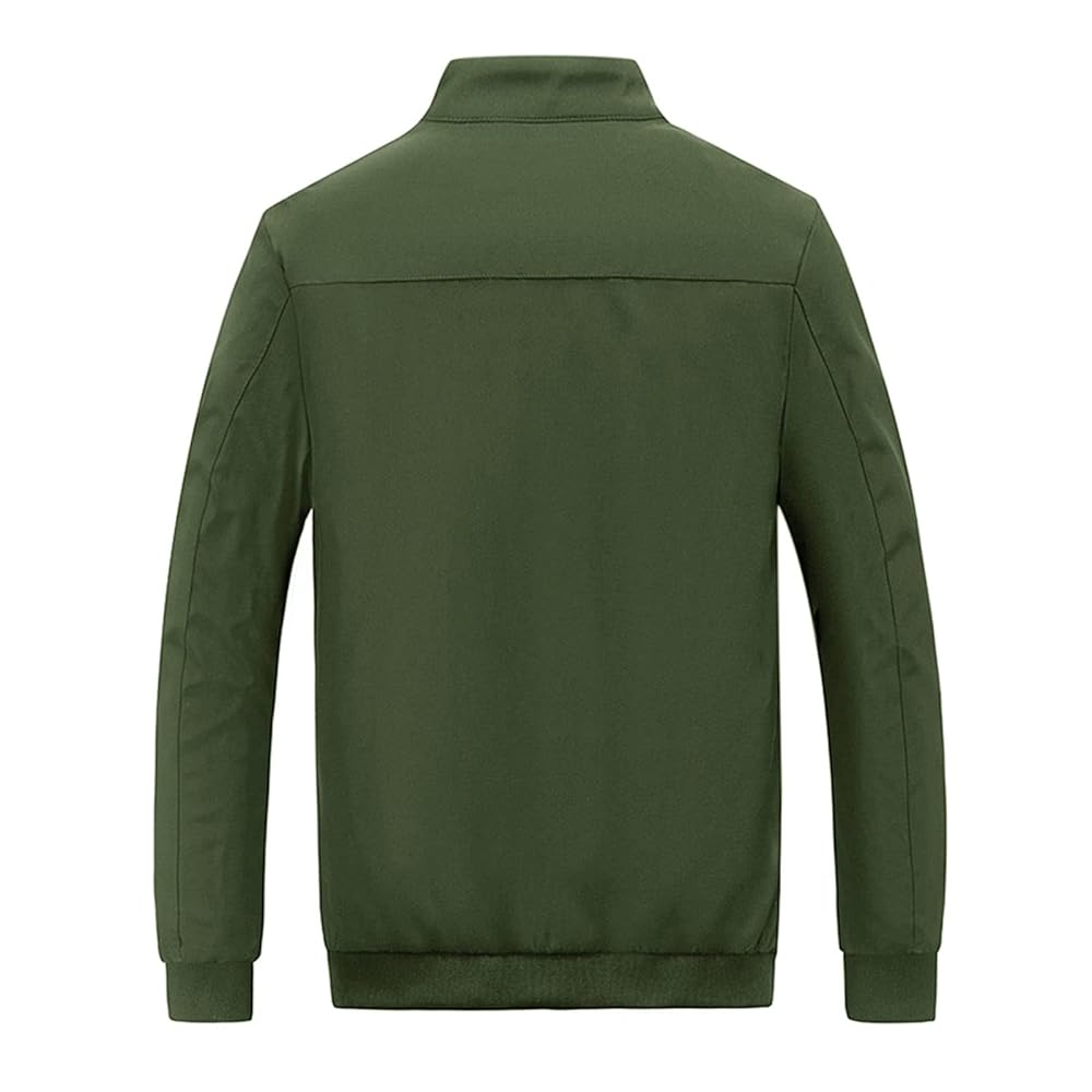 Men Windproof Bomber Jacket Softshell Coat Sportwear Zipper