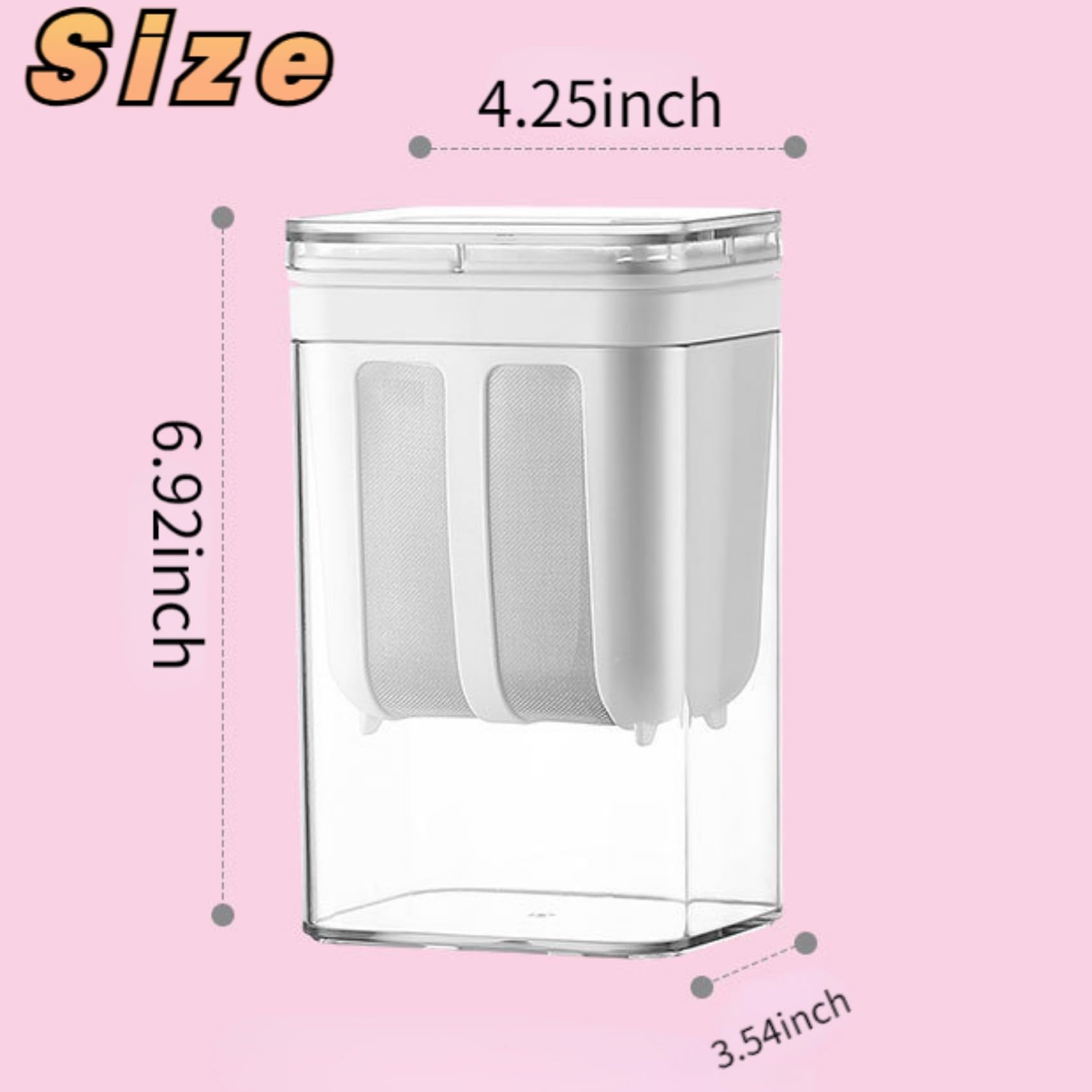 HOIRIX Fine Mesh Greek Yogurt Strainer - 1100ML Reusable Small Strainer for Thick Greek Yogurt, Juice, and More