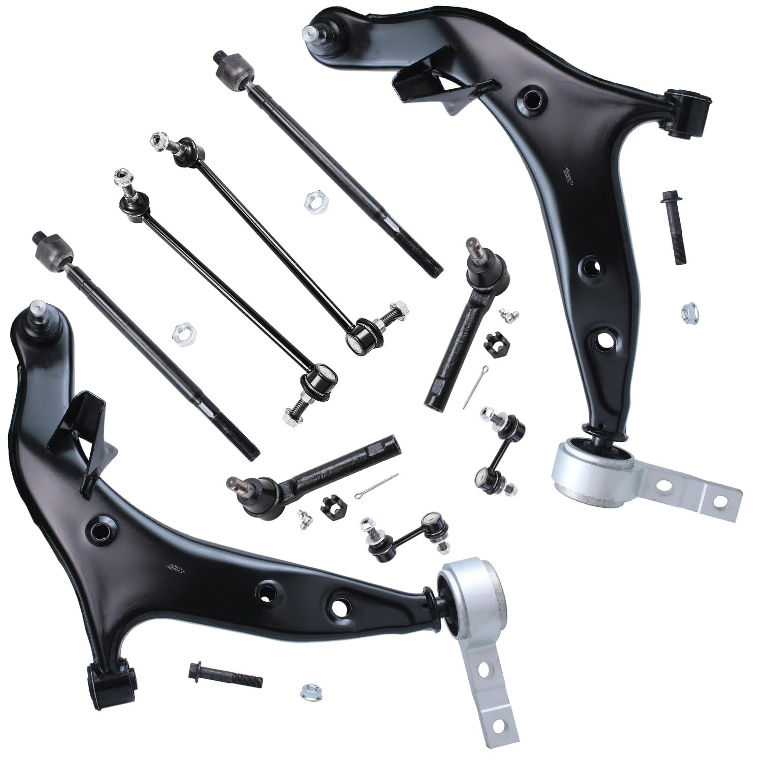 Detroit Axle - 10pc Front End Control Arms Kit for 04-09 Nissan Quest, 2