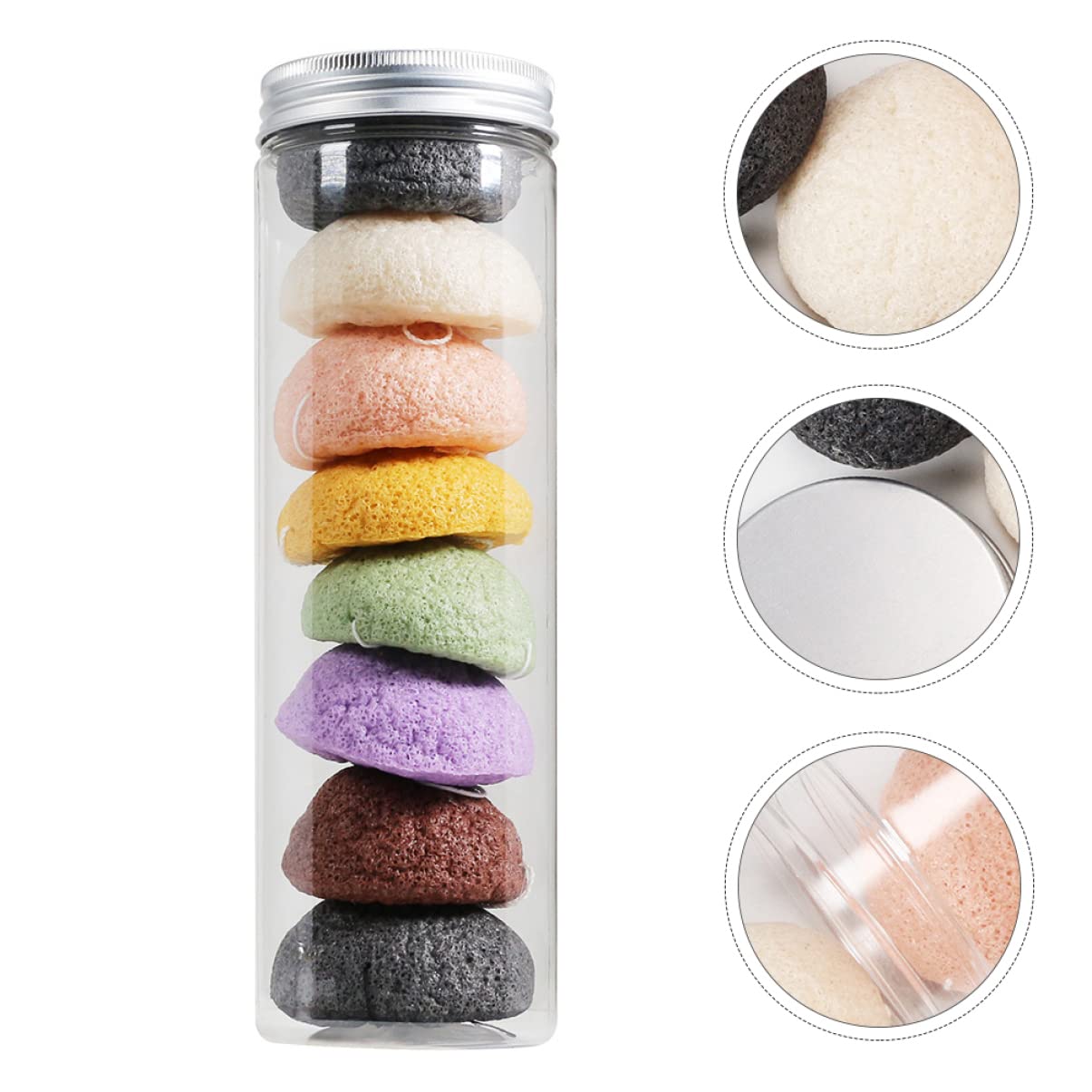 FRCOLOR 16stücke Gesichtsreinigungsschwämme Exfolierende Natürliche Hautpflege-schwämme Für Sanfte Gesichtsreinigung Und Peeling Für Empfindliche Und Trockene