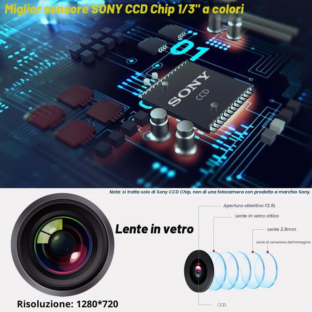 Telecamere per retromarcia Fotocamera di retromarcia di notte Viosn Handle che inverte macchina fotografica per VW Tiguan Touareg Passat Golf VI Variant A4 B8 S5 (8T) Q5 Q3 A6L A8L RS6