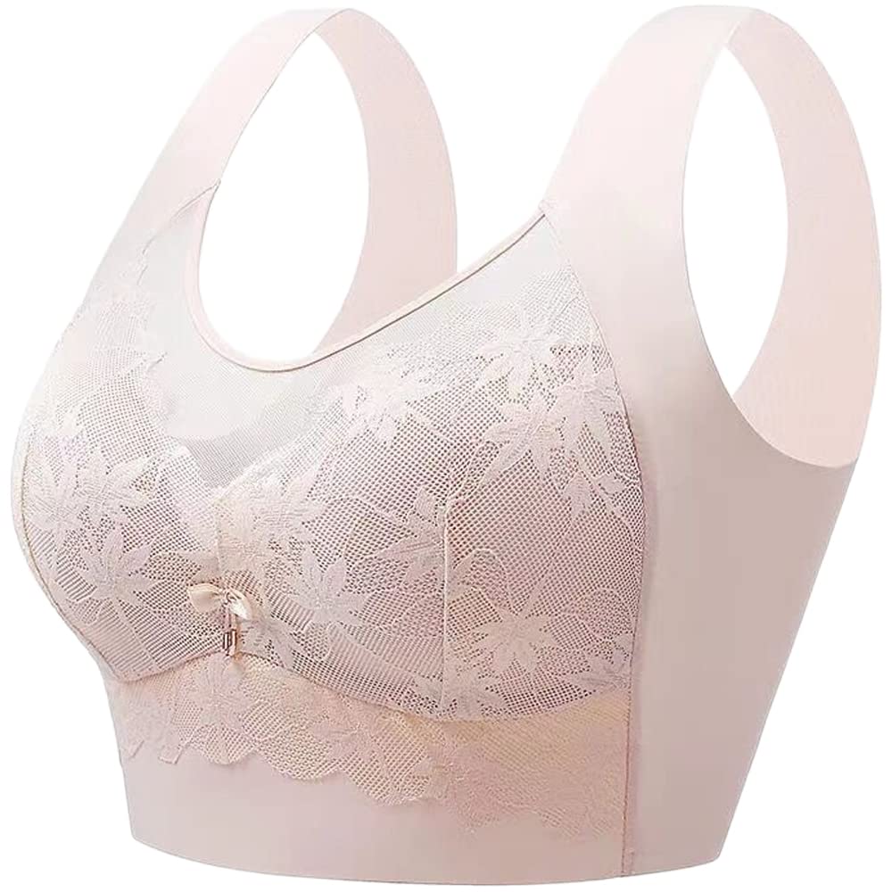 Dress Cici Full Coverage Lace Bra, Thin Pads, Armpit Fat Compression