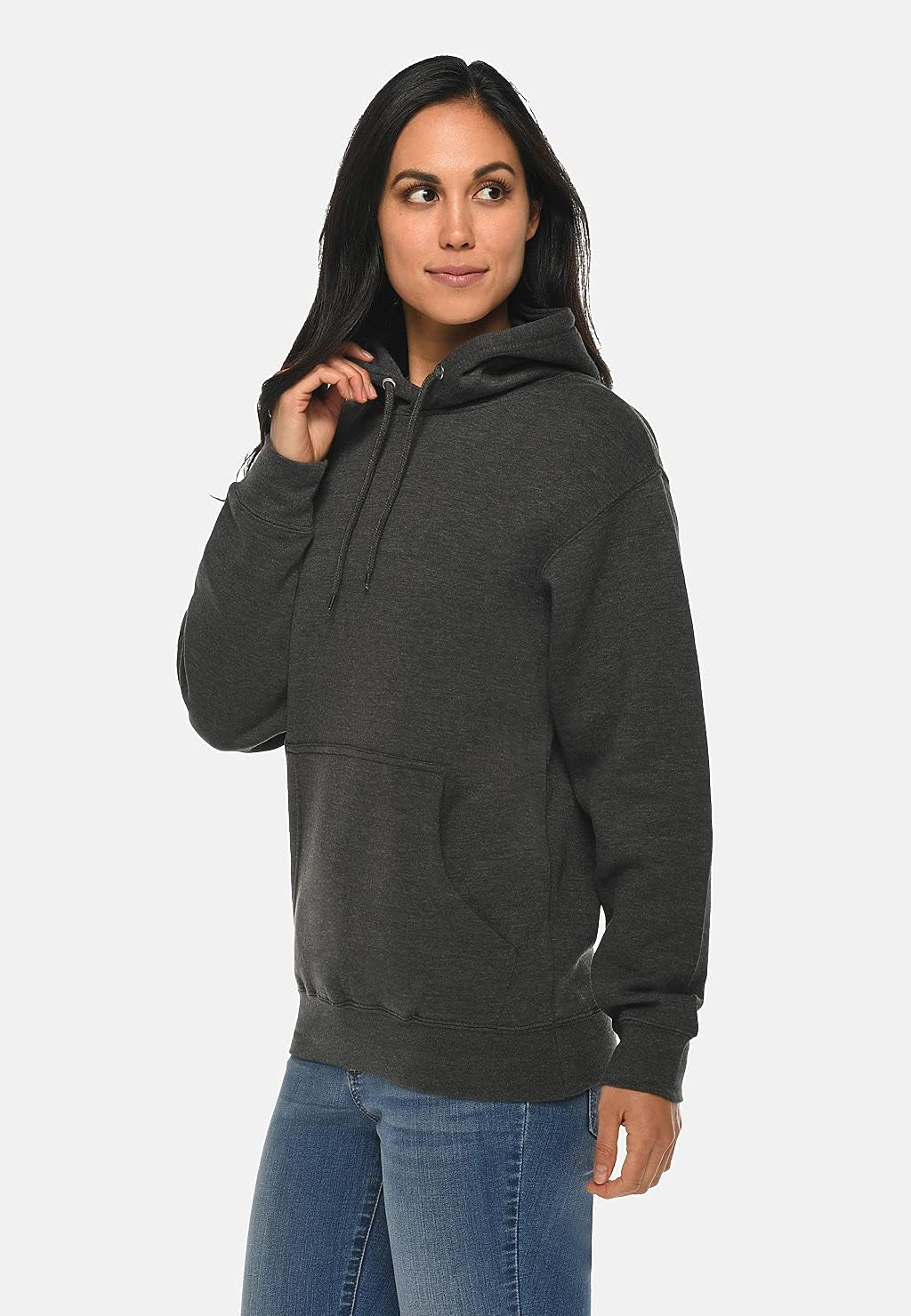 Lane Seven Unisex Premium Pullover Hooded Sweatshirt XS Charcoal Heather - Image 5