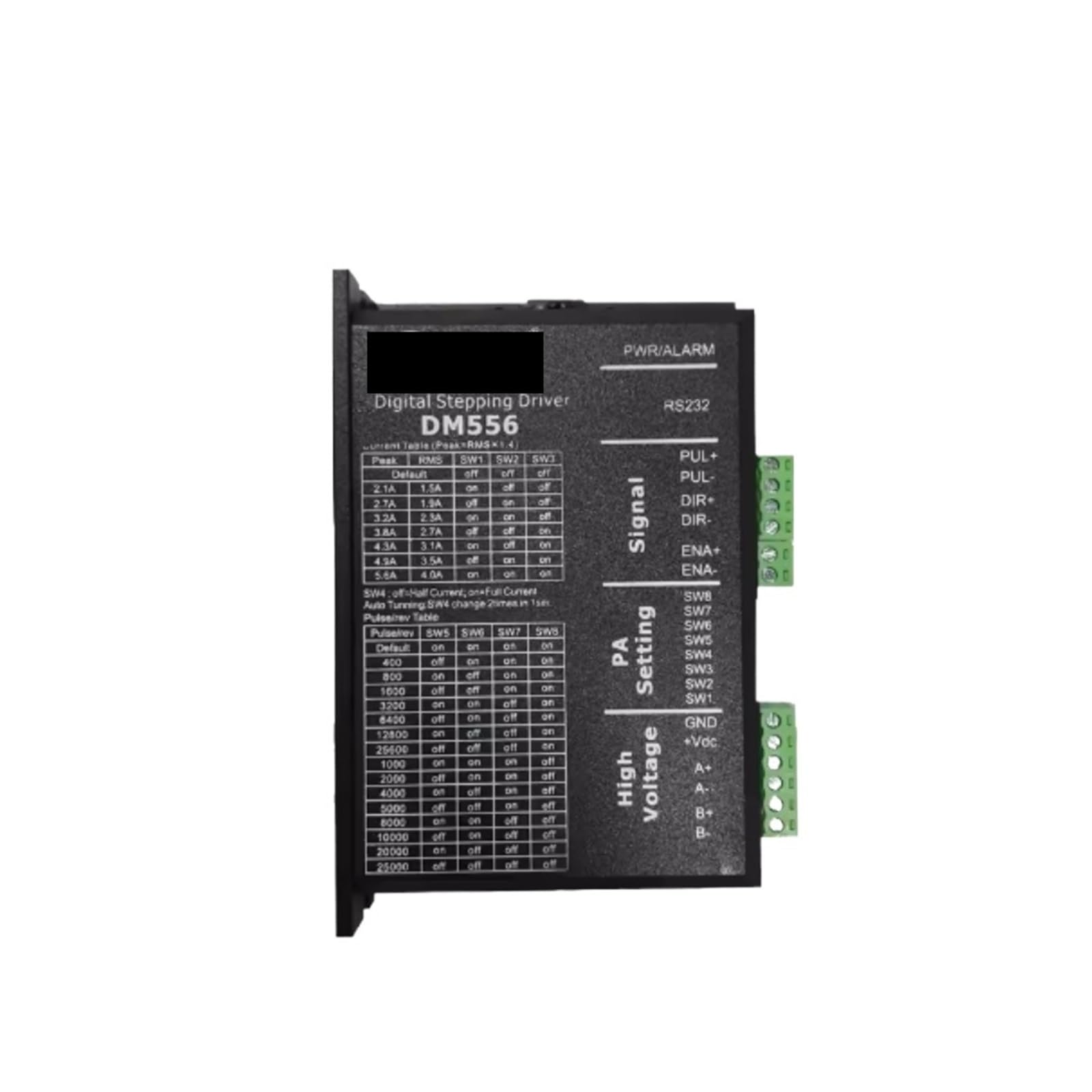 2RD58I8PM Stepper Motor Driver Dm556 Controller 2-Phase Digital 18-48 VDC 2.1A to 5.6A NEMA23 NEMA34