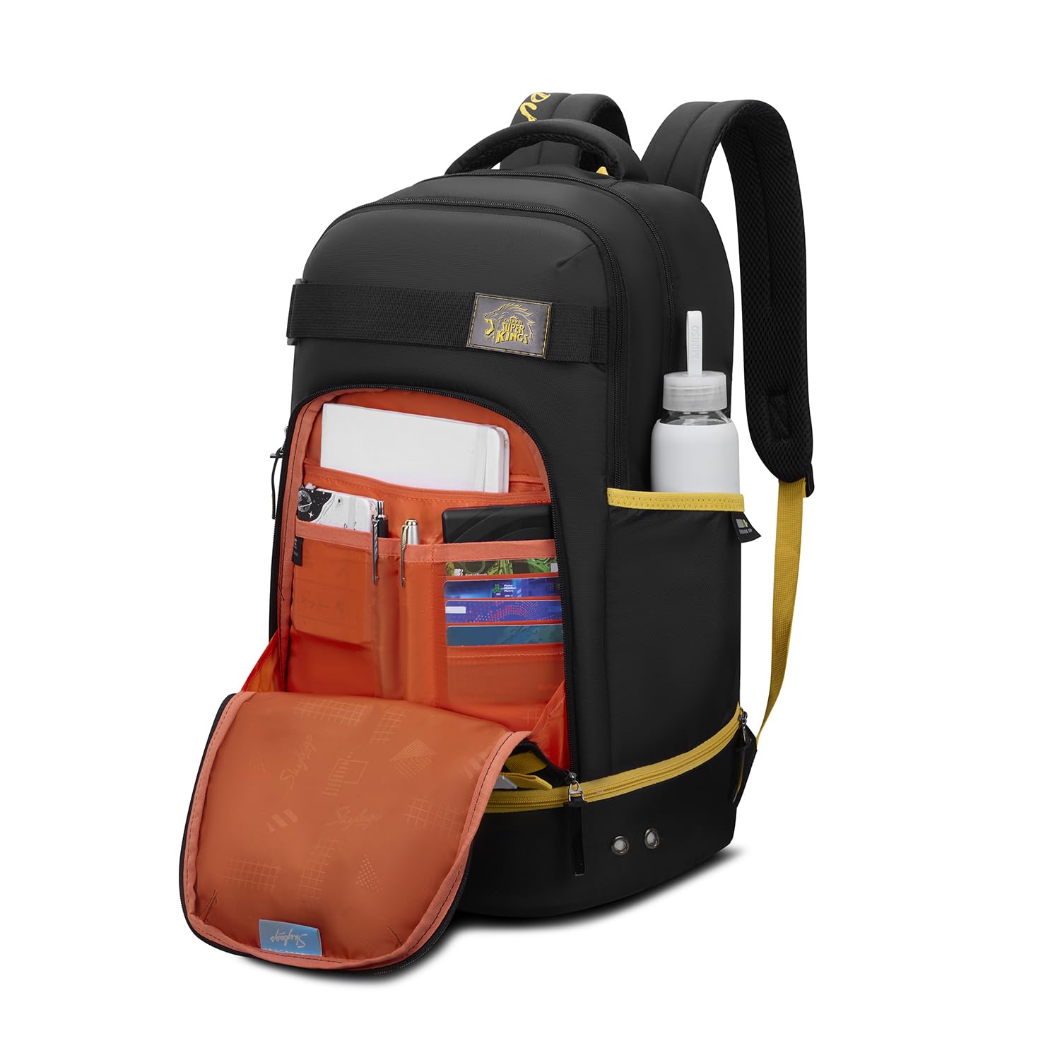 Skybags Namma 16.5" Compatible Laptop Backpack 40L | 2 Compartments with Quick-Access Front Pocket & Rain Cover | Tablet Sleeve & Side Bottle Pocket | CSK Travel Backpack for Men & Women — Amazon image 8
