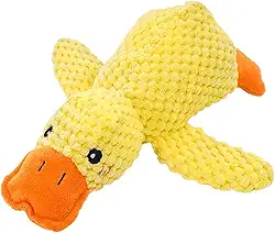Brinquedo de Pato Estridente para Cães - Interativo, Calmante e Bonito | Brinquedo de Pelúcia com Som para Mastigar - 2024