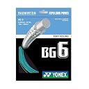 YONEX BG 6 Badminton String - Turquoise (379) gallery image