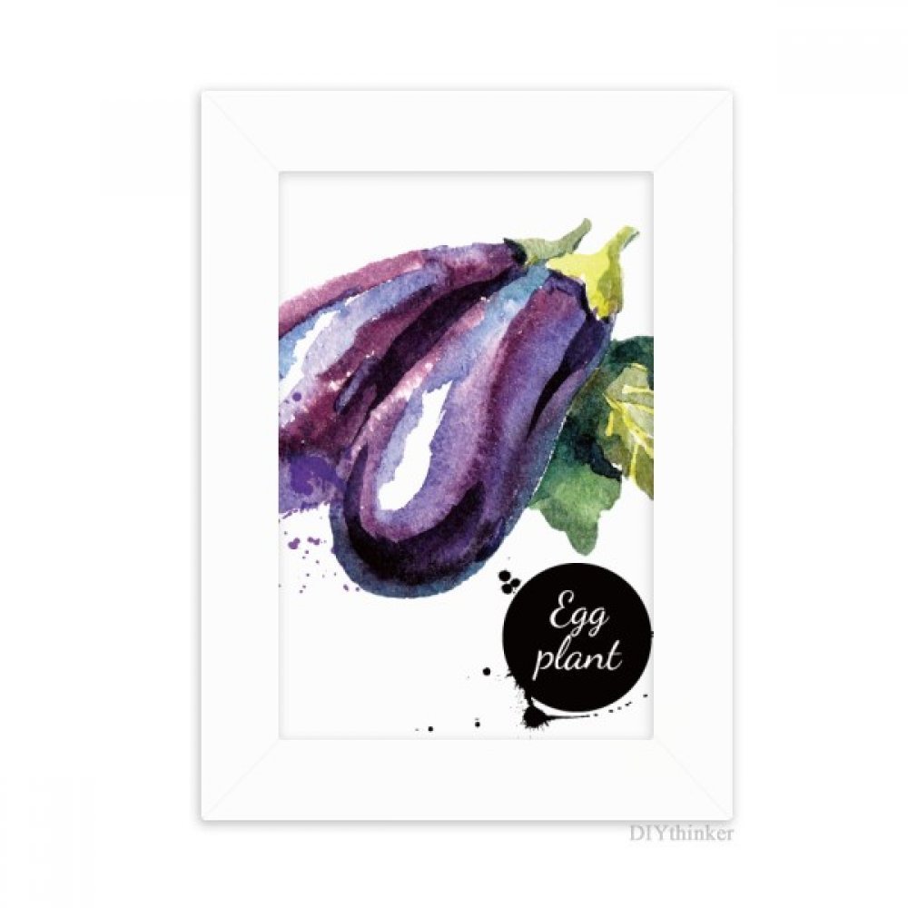 Cadre photo aquarelle de légumes pour décorer un bureau ou une cuisine moderne multicolore