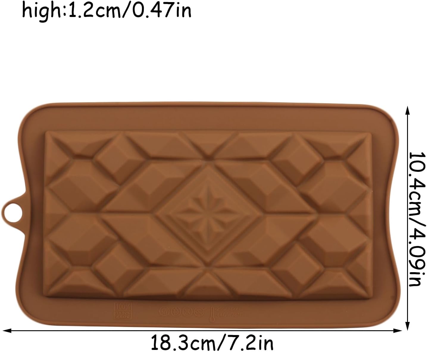 Break Apart Silicone Chocolate Molds Energy Bar Mold For Dubai Pistachios Chocolate Candy Set Of 2 - Image 2