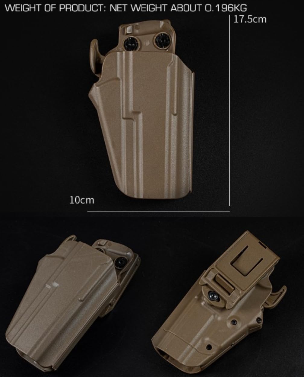Peminkoo S.UB-Compact Fondina per Pistola Fondina Tattica da Caccia Universale Fondina a sgancio rapido per CZ P01 J.ERICHO 941 sig P229 Series Model