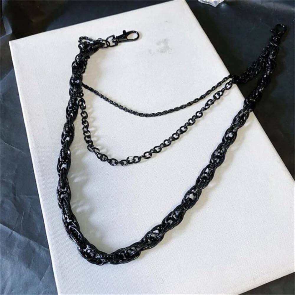 Rock Punk - Cadena de cintura para pantalones, llavero multifuncional, uso diario, accesorios de hip hop, para hombres y mujeres, estilo callejero, accesorios de moda, regalos de joyería — view 6