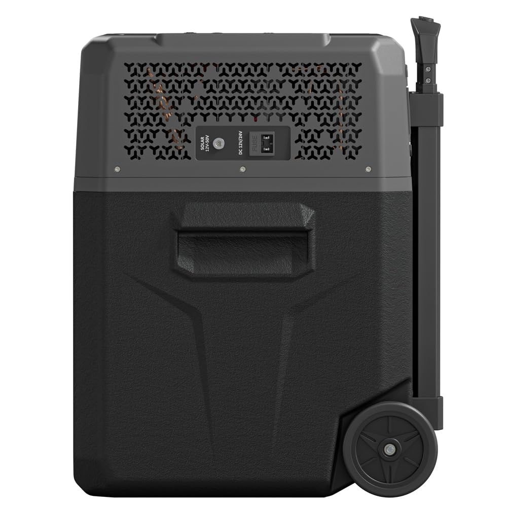 Yolco BCX40 Carbon elektryczna lodówka kompresorowa, sterowanie aplikacją za pomocą Bluetooth, 12/24 V i 230 V, do samochodu, ciężarówki, łodzi, lodówki kempingowej