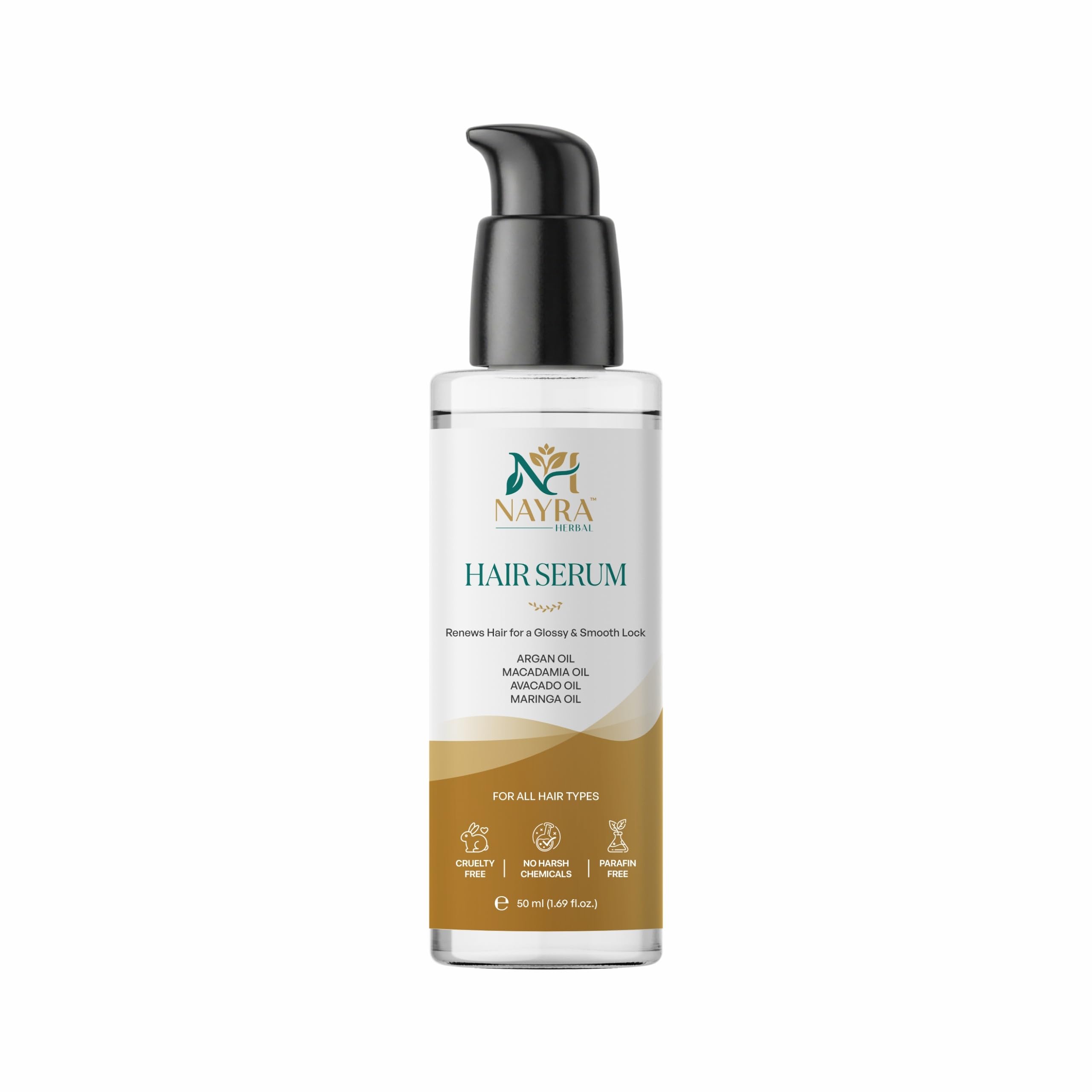 Hair Serum with Vitamin E | Avocado Oil & Moringa Oil Blend, Argan Oil, Macadamia Oil | Cruelty Free, Paraffin Free | 50 ml-image-45