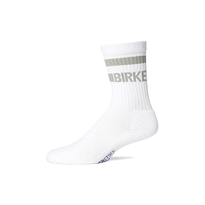 Birkenstock Cotton Crew Stripe Socks Crew Cut Socks Shoes White/Pure Sage