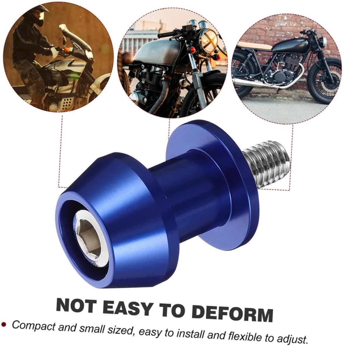 6pcs Motorcycle Swing Arm Stand Screws Cnc Aluminum Kickstand Screws for Frame Sliders Swing Arm Spools Protect