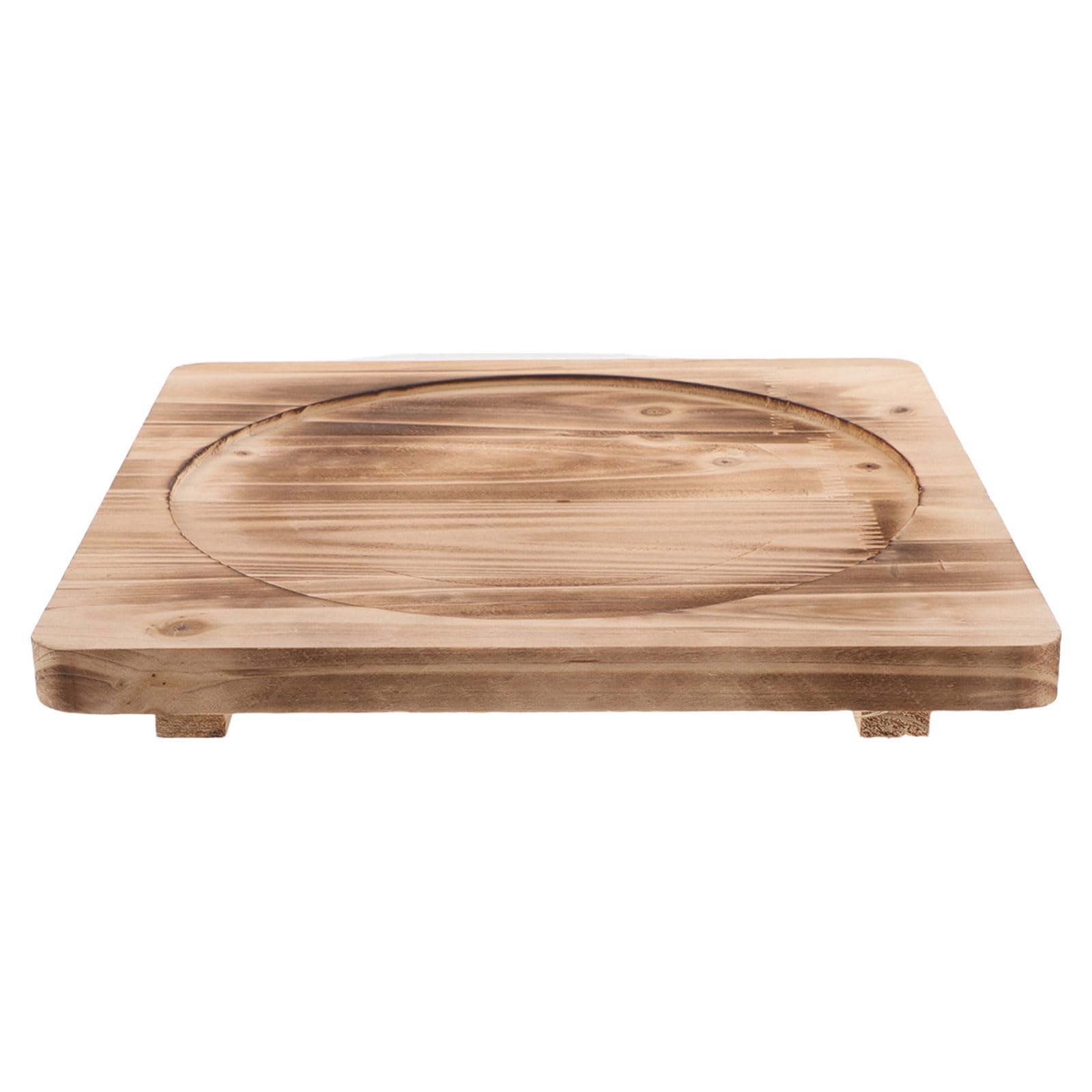 Support en bois naturel pour barbecue et soirées grillades sur terrasse