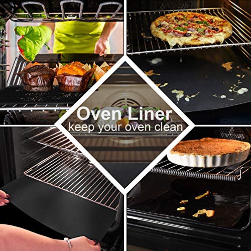 8 Pieces Oven Liner,Oven Liners for Bottom of Electric Gas Oven,Reusable Non-Stick Baking Mats Heat Resistant Outdoor BBQ Grill Mats Heavy Duty Oven Mats(15.75\'\'X13\'\')