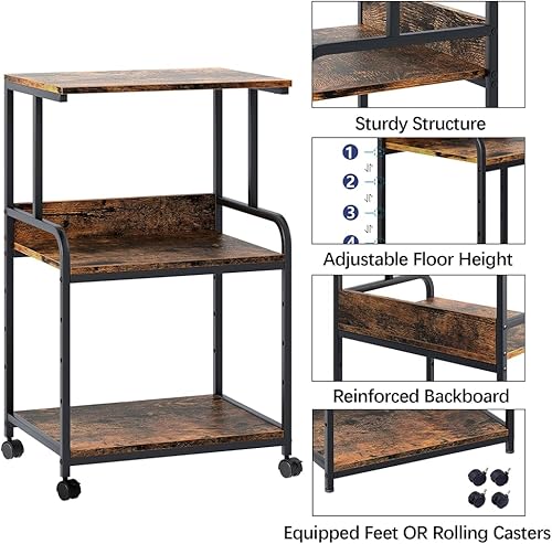 Miniatura 2 de Soporte para impresora marrón