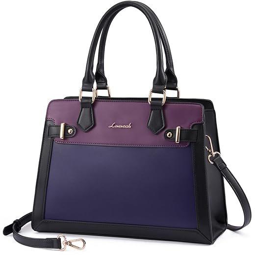LOVEVOOK Purses and Handbags for Women, Tote Shoulder Bag Satchel Black Purse and PU Leather Top Handle for ladies