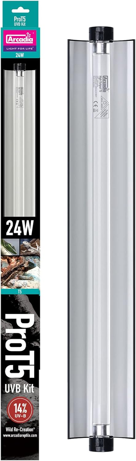Arcadia Pro T5 UVB Lighting Kit – 24W – Dragon