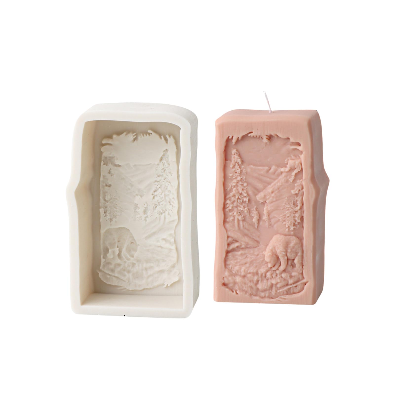 Tsophreniq Embossed Silicone Molds for Soap Gypsum Decoration Plaster Silicone Molds for Epoxy Resin Soap