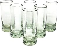 Vista 12 de Vasos grandes transparentes de 14 oz para margarita (juego de 4), vidrio reciclado, sin plomo, sin toxinas