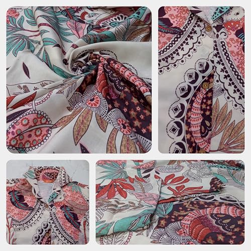 Image of GRECIILOOKS Co ord set for women stylish | Anarkali Kurta-Set - Viscose Printed Kurta & Straight Pant | kurtis| Festive Indian Traditional Outfit Dress for Functions & Puja | Trendy Travel & Streetwear Look for Woman | 3 /4 Half Sleeve