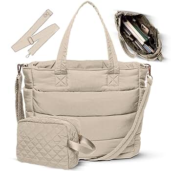 ★TOUT Y EST★ Quilted Tote Bag Cream 5006437669 Extra Large Quilted Tote Bag | boohoo