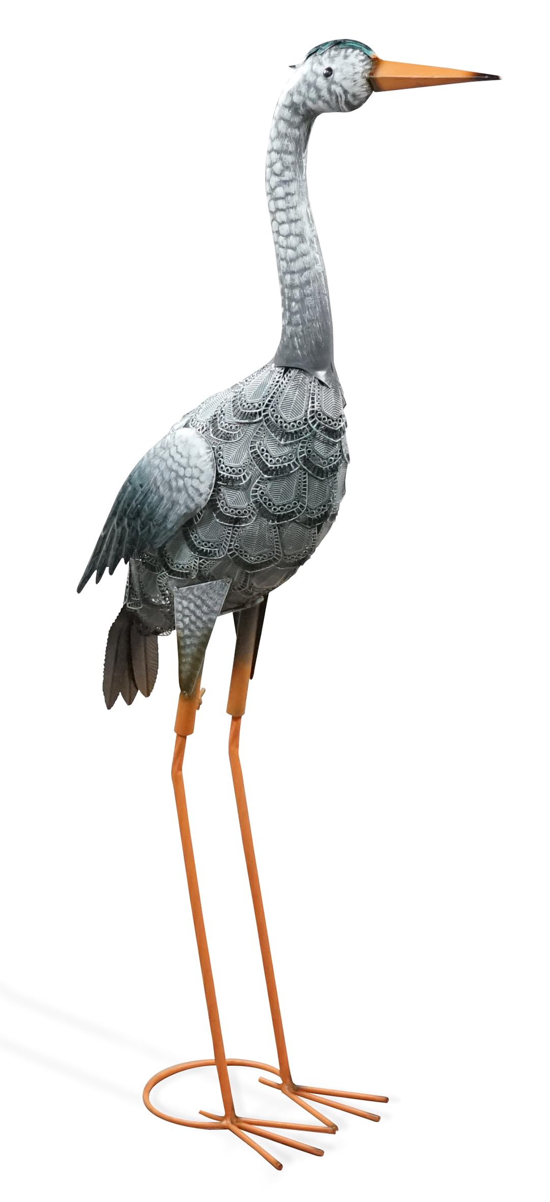 Metal Elegant Heron Garden Decorative Free Standing Ornament