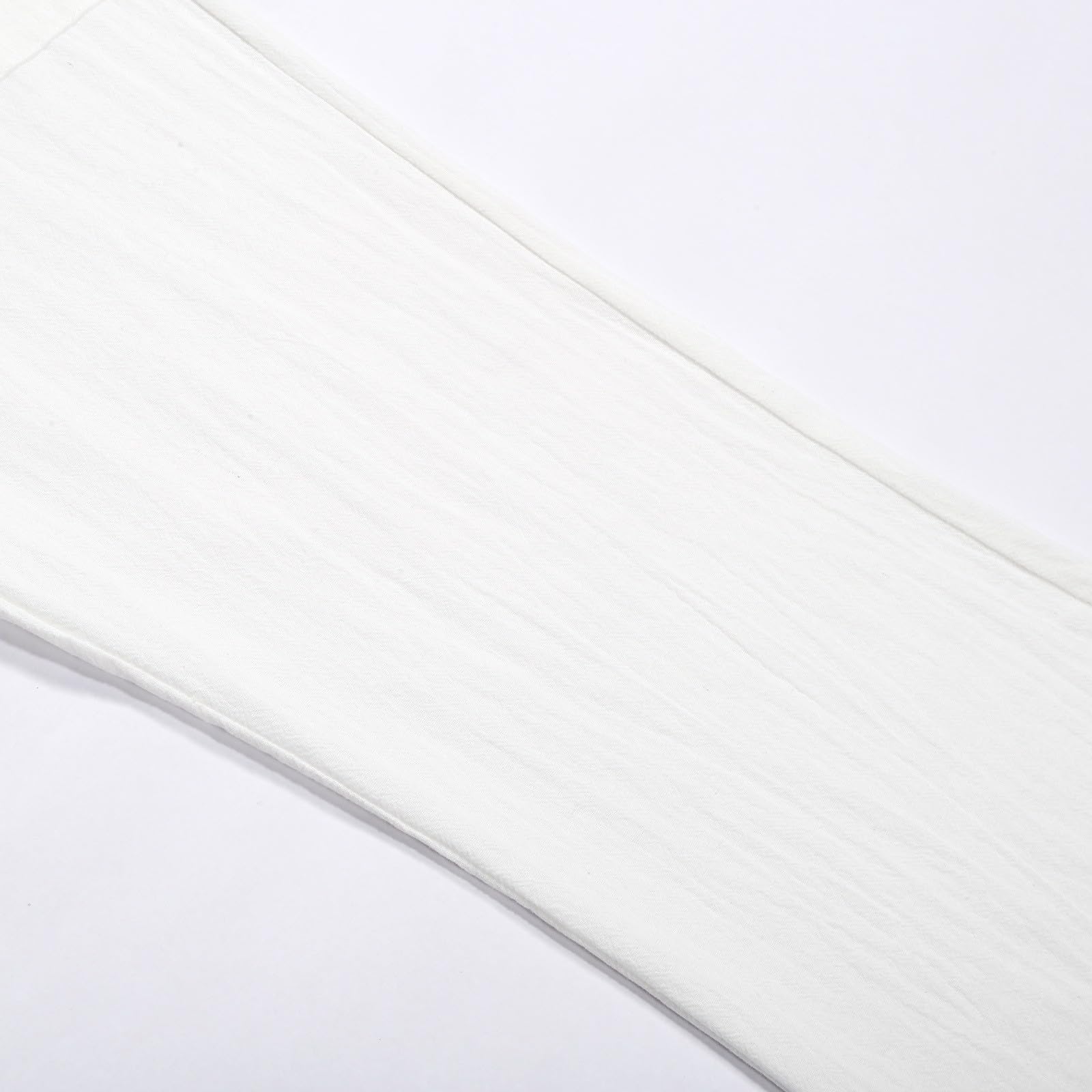 Pantalones de lino para niña cintura alta sueltos playa