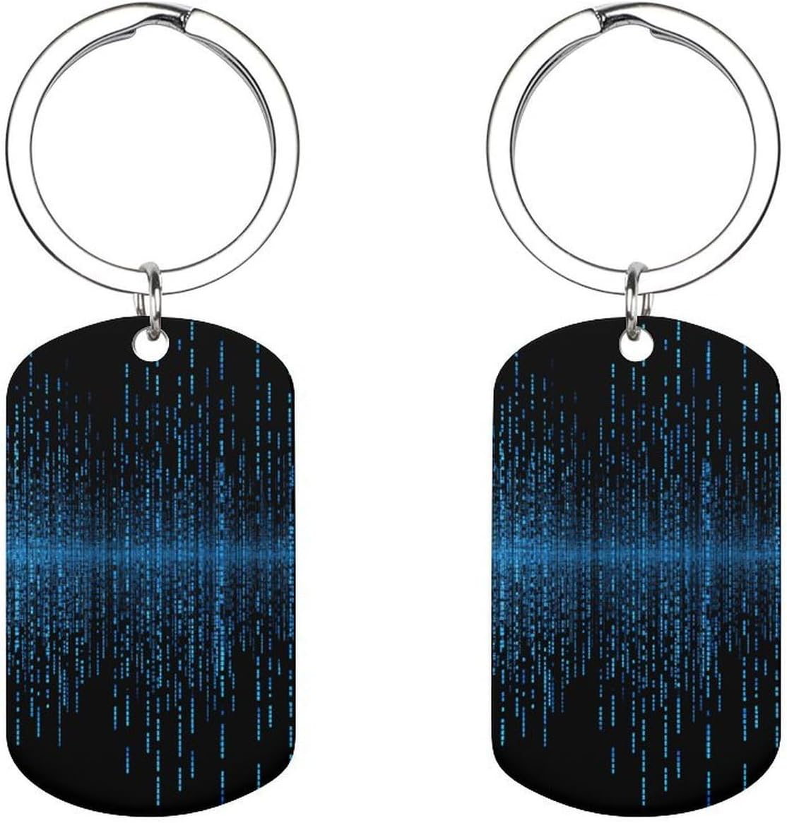 Metal Keychain with Pictures Keyring Fashion Key Chain Ring Clip