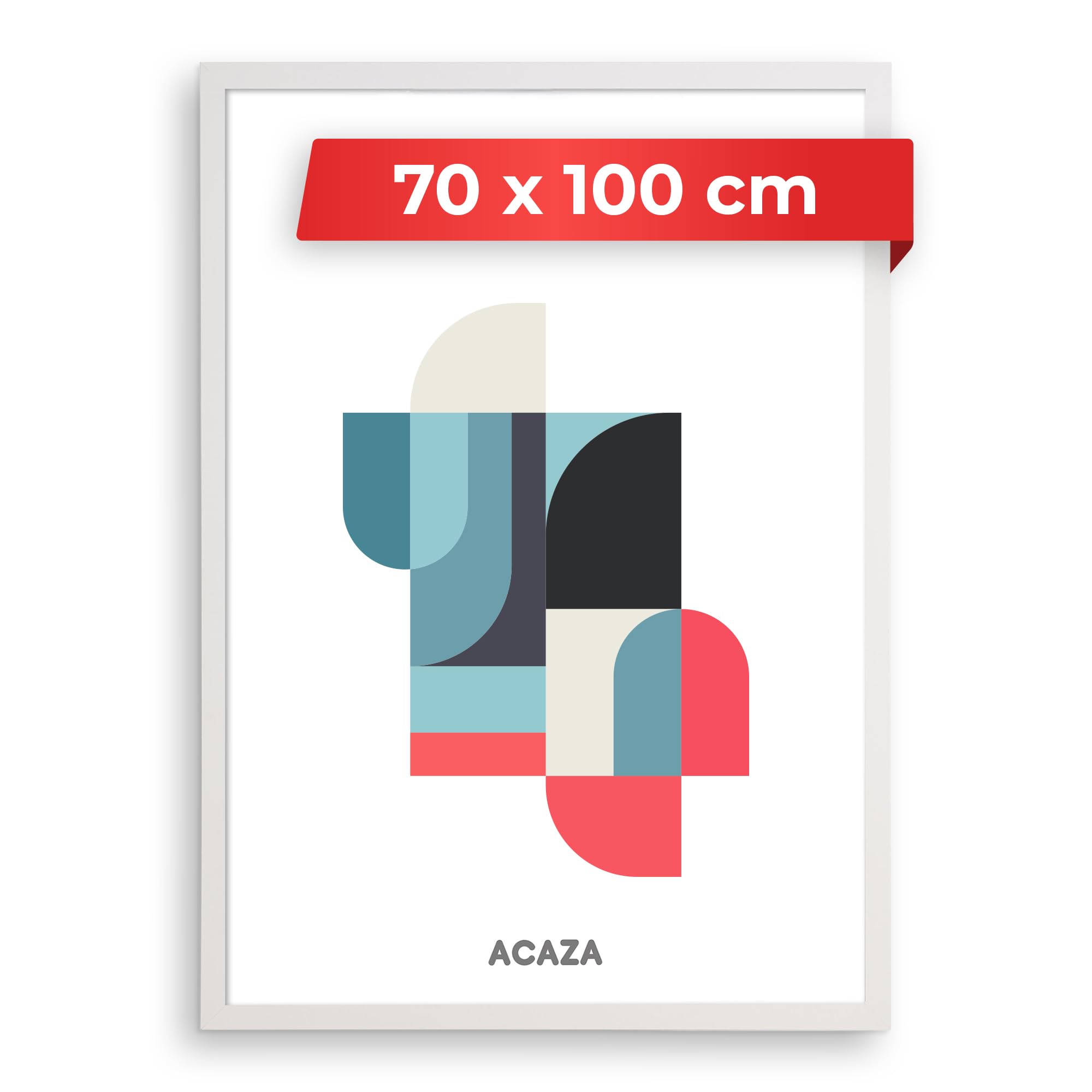 ACAZA 5-er Set Bilderrahmen 15x20 cm - Schwarz Holz - Fotorahmen für mehrere Fotos - Inkl. Acrylglas Schutz
