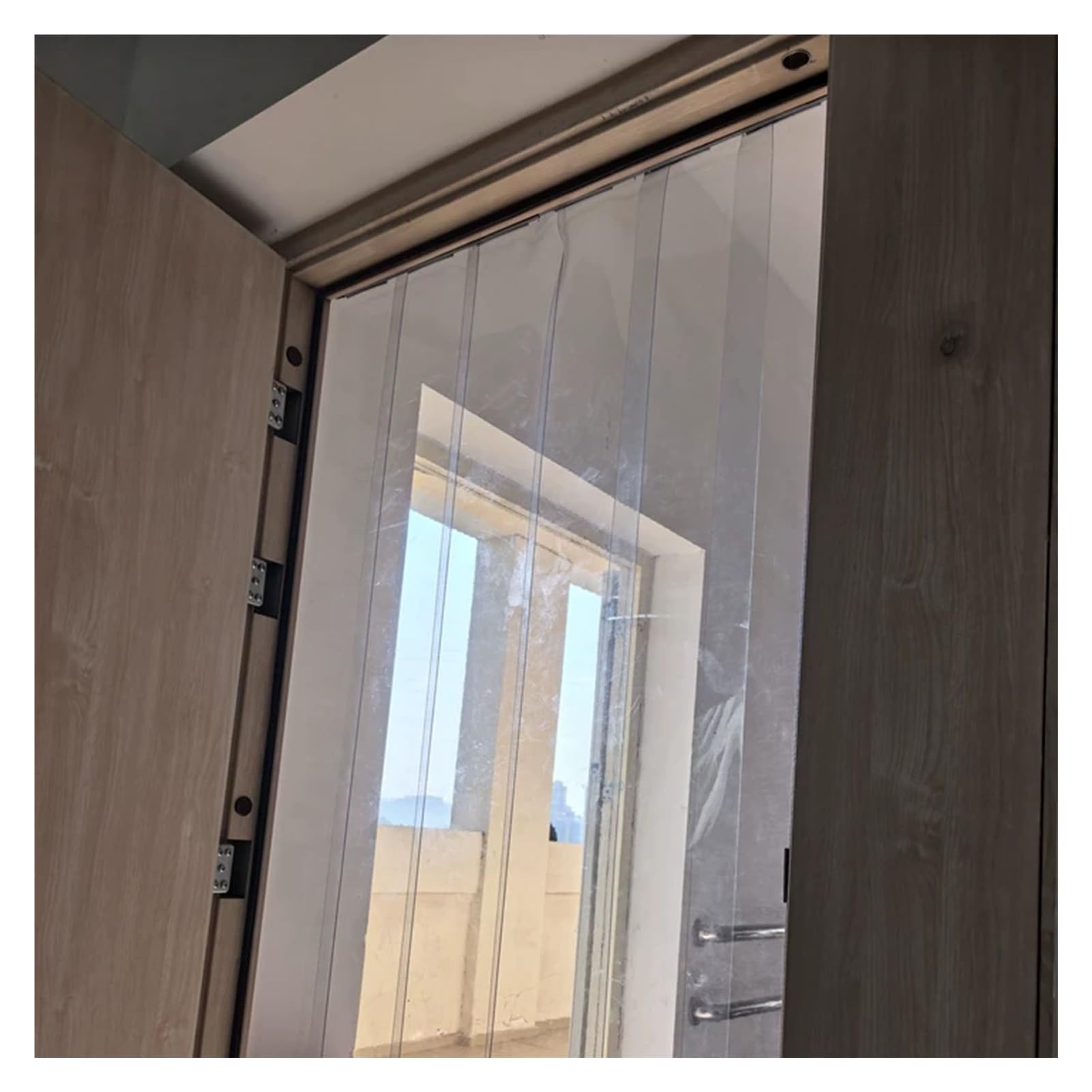 Lamelles Verticales Pliable Et Coulissant Convient pour Le Garage Débarras Rideau À Lanières en PVC Rideau A Lamelles Stores Verticaux(35.43x106.30in/0.9x2.7m)