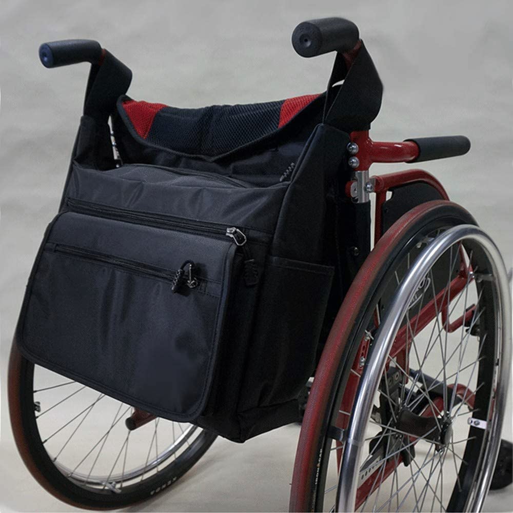 Multifunzionale Borsa per Sedia a Rotelle, Borsa di Stoccaggio per Sedia a Rotelle per Il Trasporto Borsa da Viaggio Accessori per Carrozzine Manuali Ed Elettriche