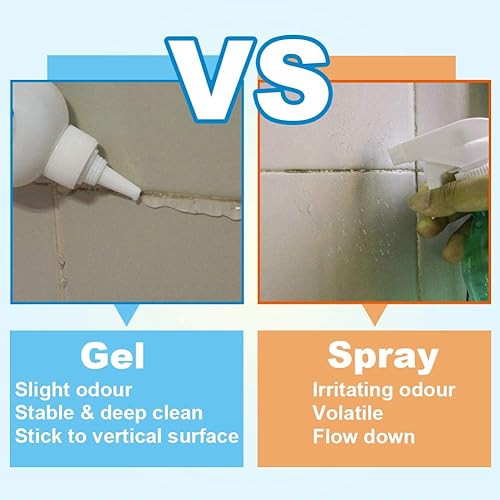 Miniatura 6 de FOLLOWIN Gel limpiador de baño de moho y moho, 18 onzas, limpiador de manchas para el hogar para duchas, azulejos, lechada, sellador de fregaderos