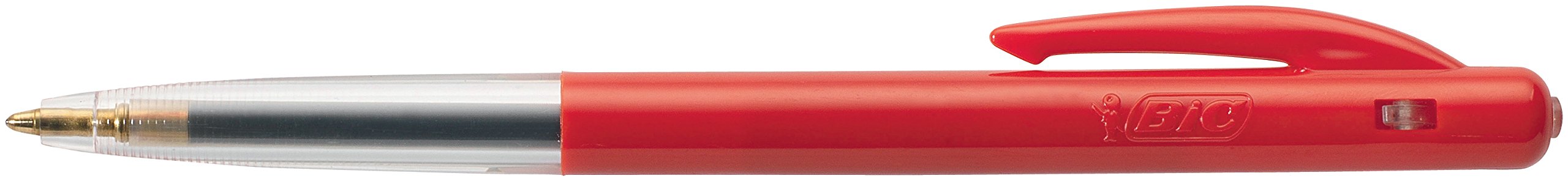 BIC lot de 50 stylos à bille rétractable bIC m10 ®, 0,4 mm (rouge)