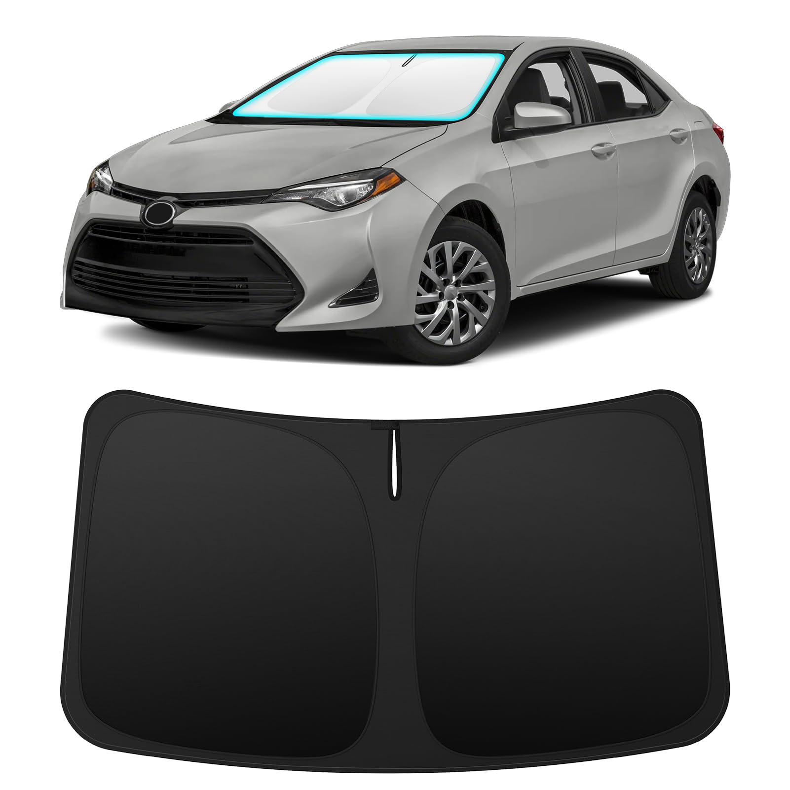 INSAUTO Custom Fit Windshield Sun Shade for Toyota Corolla 2014-2019