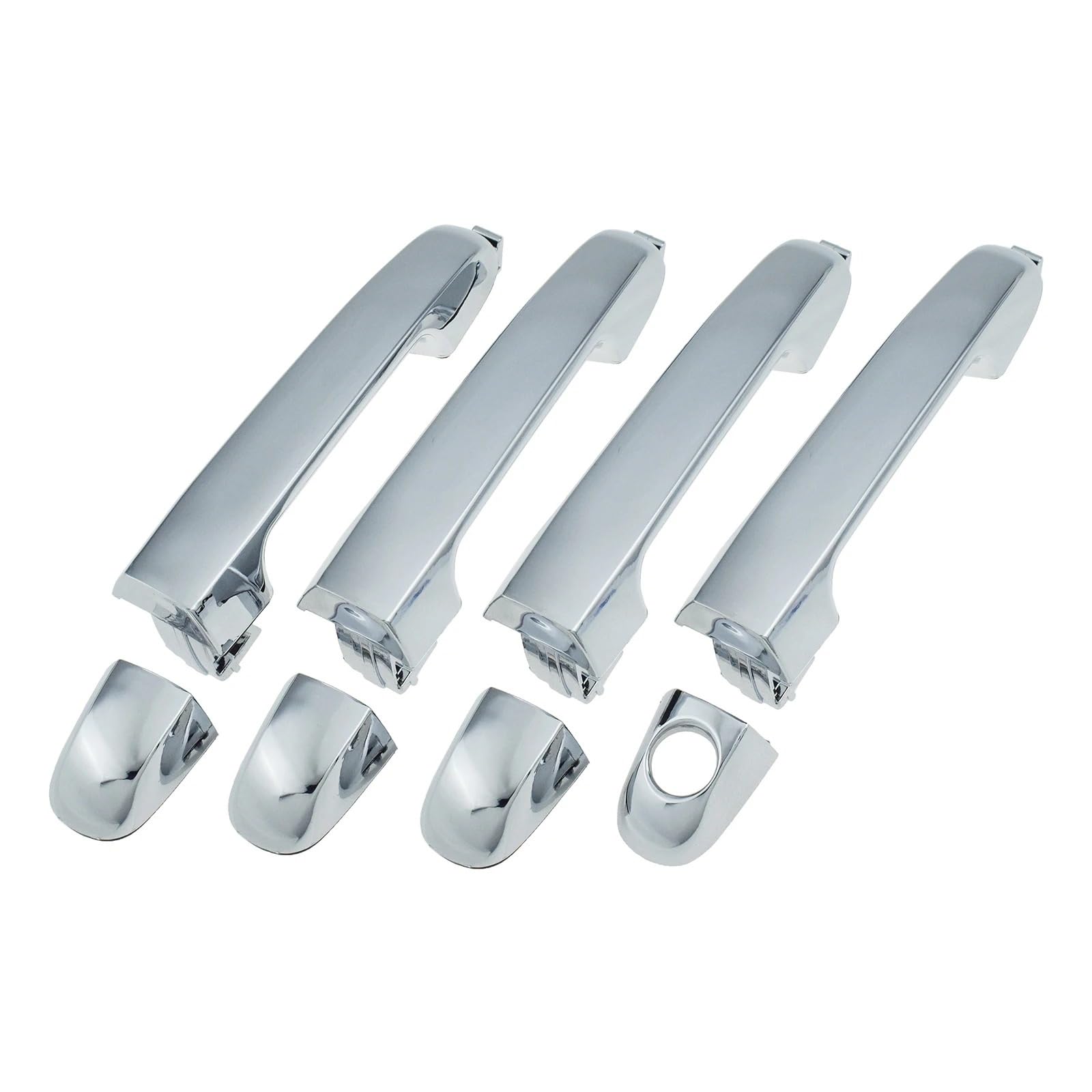 Hillar Door Handle Set Door Outer Handle For Kia For Forte For Cerato 2010-2013 Chrome Outside Door Handle 82651-1X010 82662-1X010(Door Handle Set)