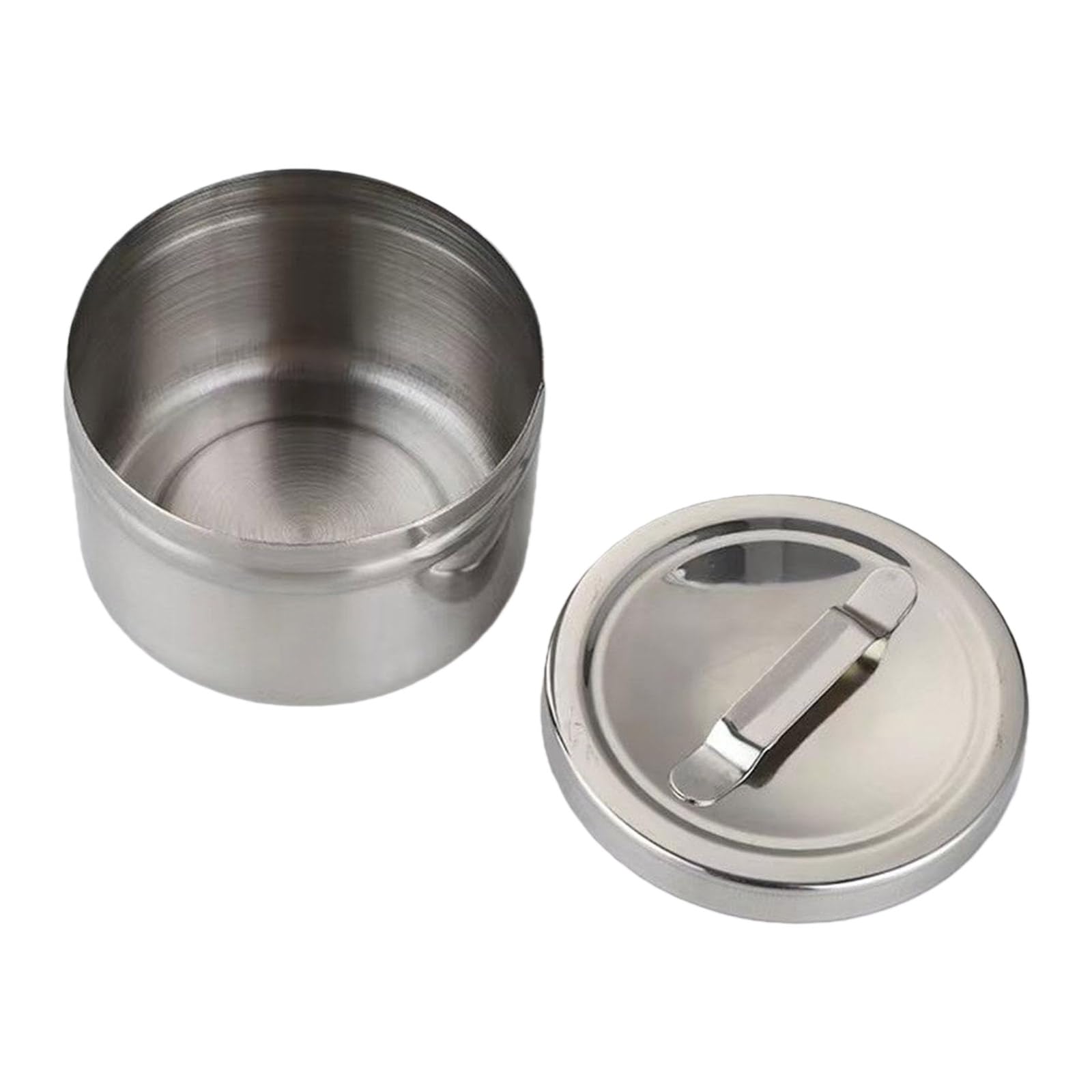 Modern Hygienic Metal Organiser Canister for Medicals Ointments Cotton Balls Bathroom Kitchen Countertop Container Medicals Cotton Storage Container